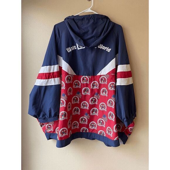 Disney World Unisex 50th Vault Collection America On Parade Windbreaker Size 2X - Picture 2 of 3